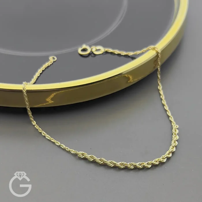 دستبند طلای طنابی کونیک