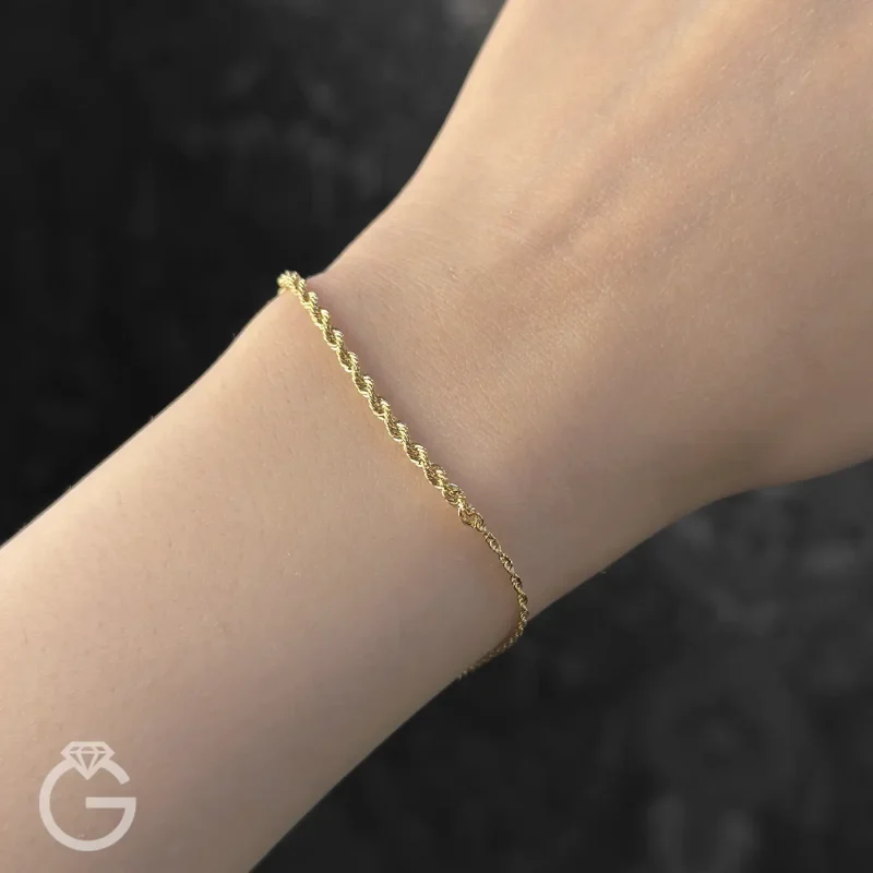 دستبند طلای طنابی کونیک