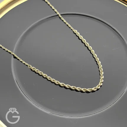 گردنبند طلای طنابی کونیک
