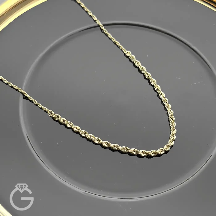 گردنبند طلای طنابی کونیک