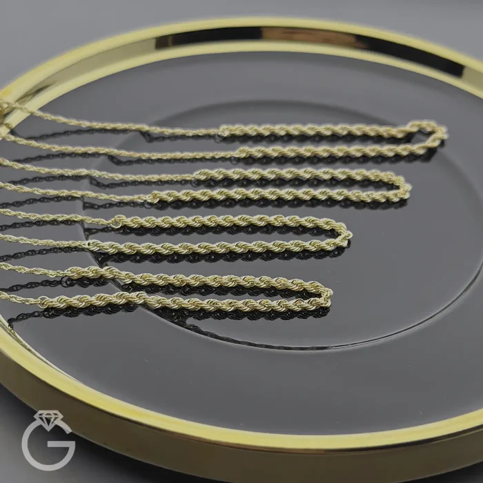 گردنبند طلای طنابی کونیک