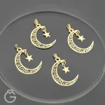 آویز طلای ماه و ستاره