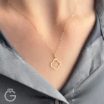 آویز طلای ونکلیف لیزری