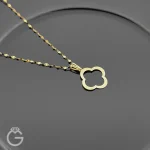 آویز طلای ونکلیف لیزری