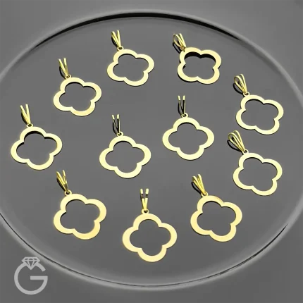 آویز طلای ونکلیف لیزری