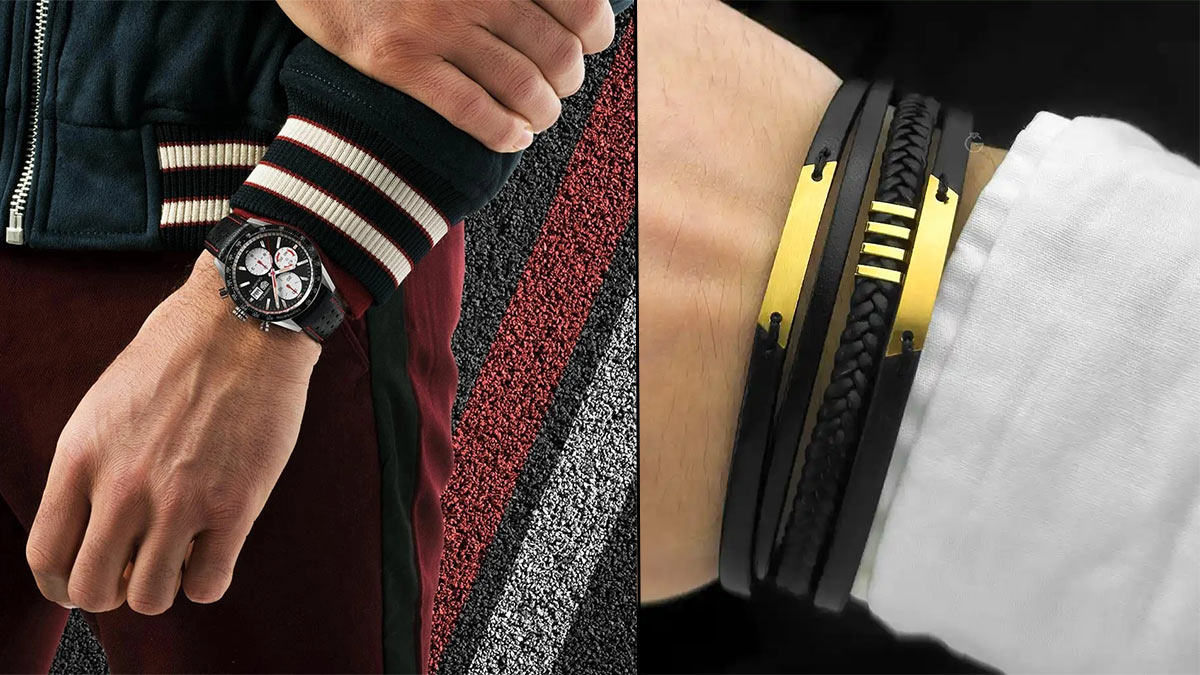 دستبند چرم و طلا، تلفیقی از طبیعت برای ساعت‌های چرمی