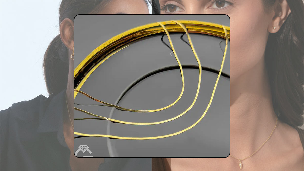 گردنبند طلای هرینگبون، ظرافت کلاسیک و ابدی