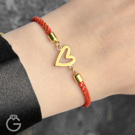 دستبند طلا مارشال طرح قلب