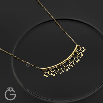 گردنبند طلا سکه ای طرح ستاره