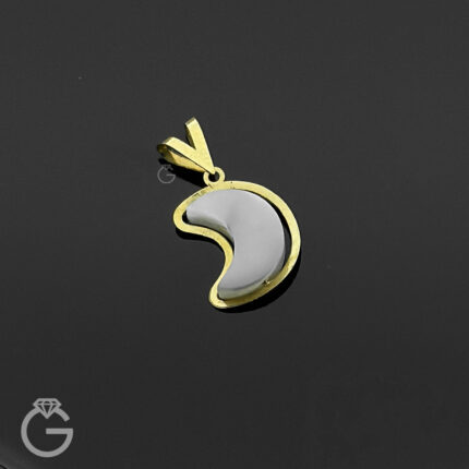 آویز طلای صدفی ماه