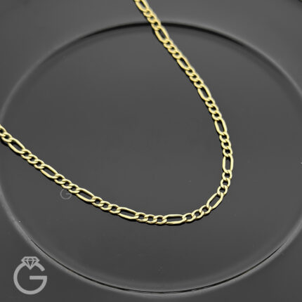 زنجیر طلای فیگارو قطر 2.5
