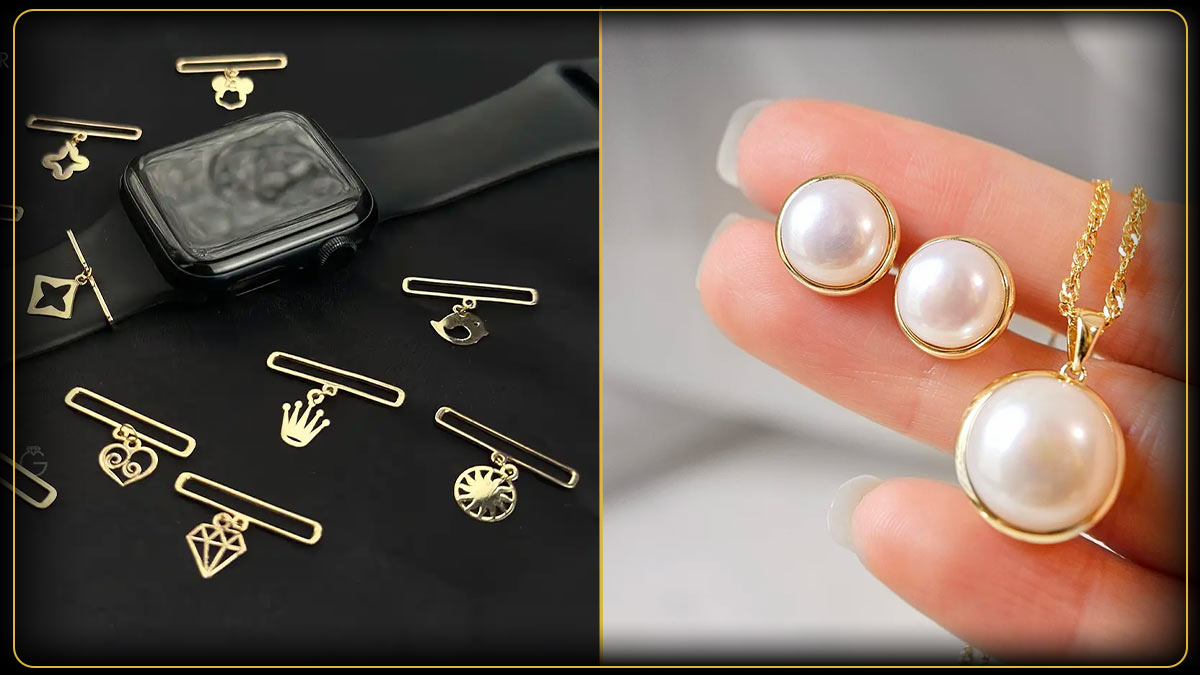 ست اکسسوری های طلا متناسب با استایل مینیمال