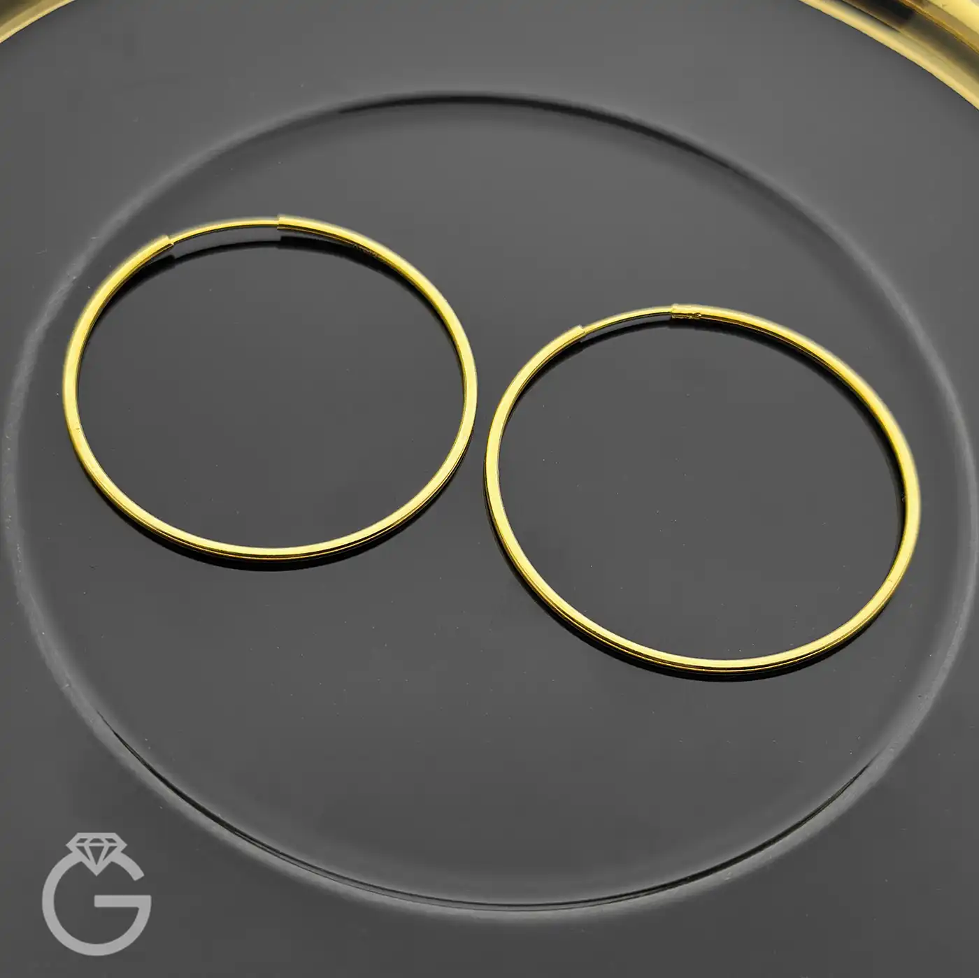 گوشواره حلقه ای طلا قطر 3.5 (1)