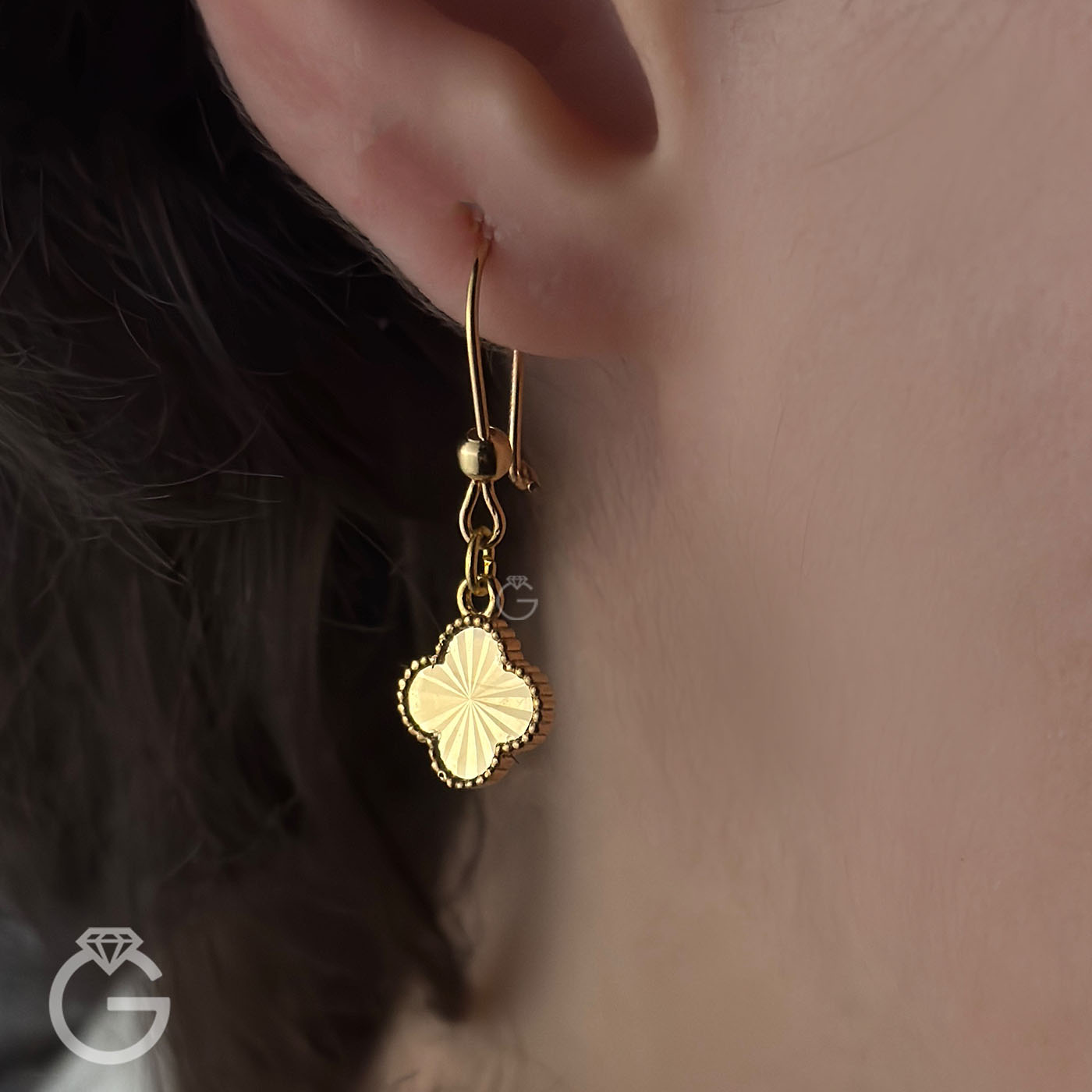 گوشواره طلا عصایی کارتیه (1)