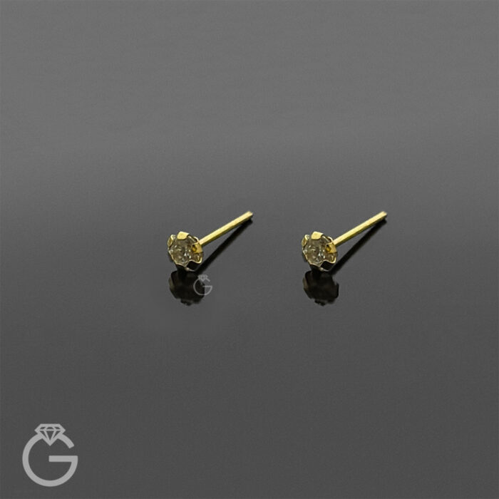 گوشواره طلا میخی سولیتر