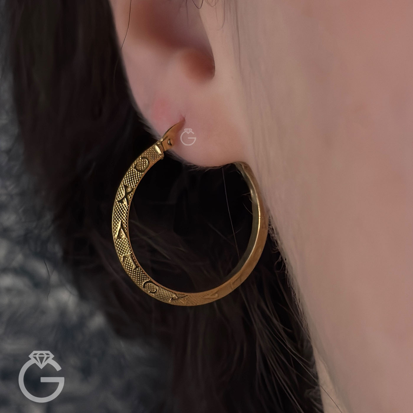 گوشواره طلا کلیپسی لوکس (4)