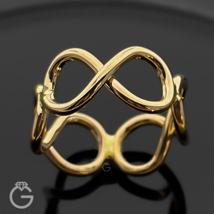انگشتر طلای بینهایت 360