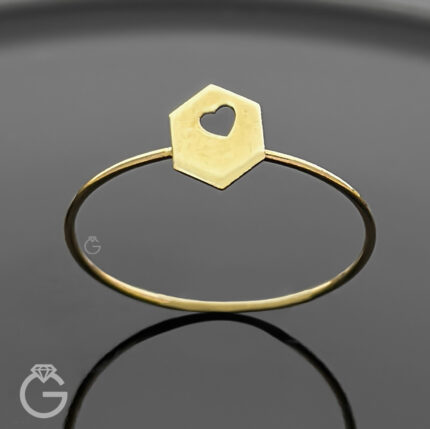 انگشتر طلای مینیمال قلب