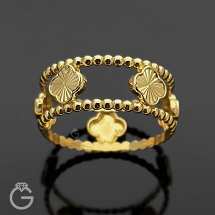 انگشتر طلای ونکلیف تراش