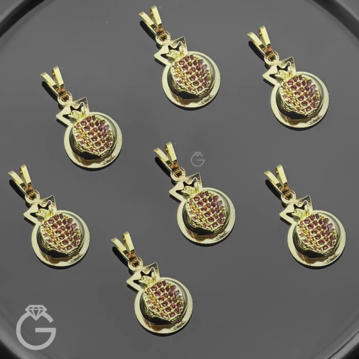 آویز طلا انار مینیمال