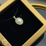 آویز طلای اسلیمی مروارید