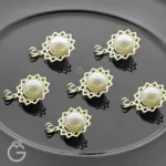 آویز طلای اسلیمی مروارید