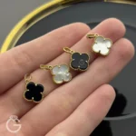 آویز طلای ونکلیف اونیکس و صدف