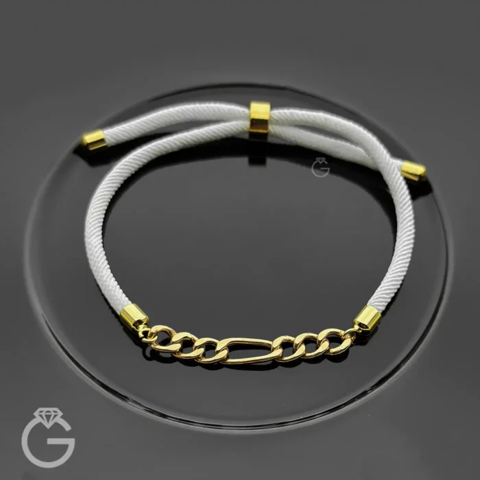 دستبند طلای فیگارو با بند مارشال