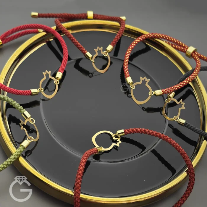 دستبند طلای مارشال طرح انار