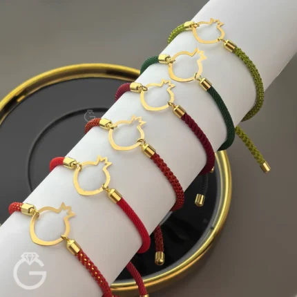 دستبند طلای مارشال طرح انار