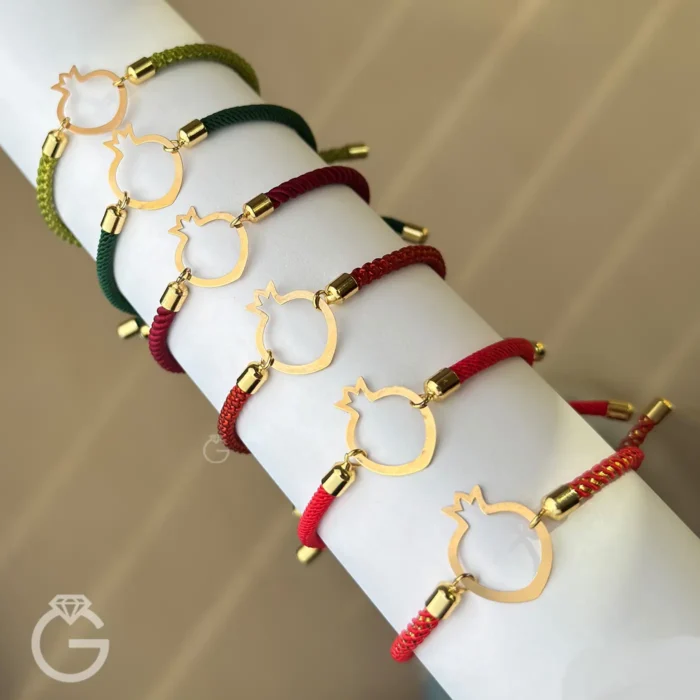 دستبند طلای مارشال طرح انار