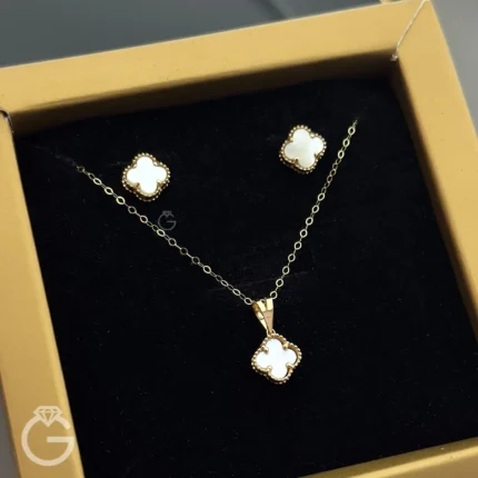 نیمست طلای ونکلیف صدفی