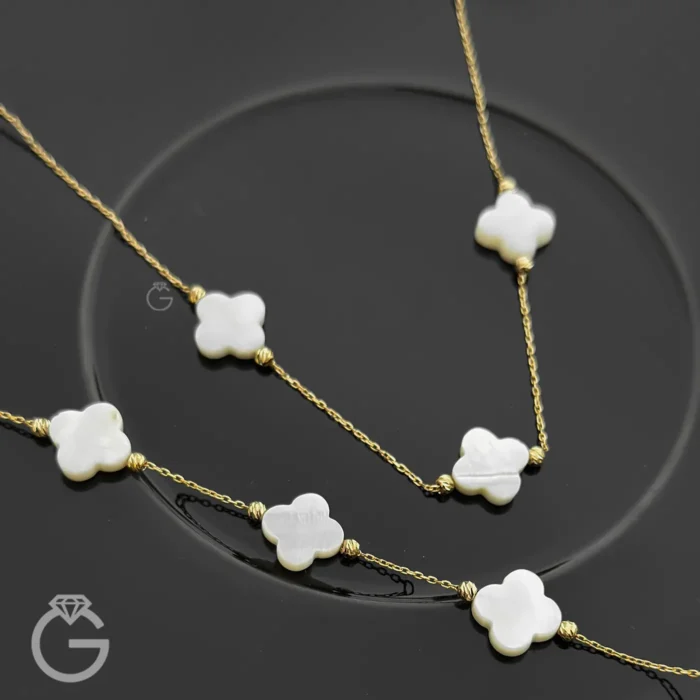 نیمست طلای ونکلیف همراه با صدف (1)