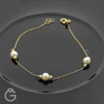 نیمست طلای گوی و مروارید شل