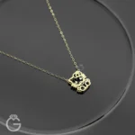 گردنبند طلای کیتی سه بعدی