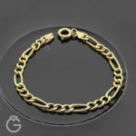 دستبند طلا فیگارو قطر 7 کم اجرت