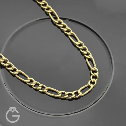 زنجیر طلا فیگارو قطر 7 کم اجرت