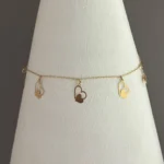 دستبند طلای قلب لیزری