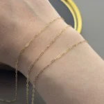 دستبند طلای هرمس قطر 1.5