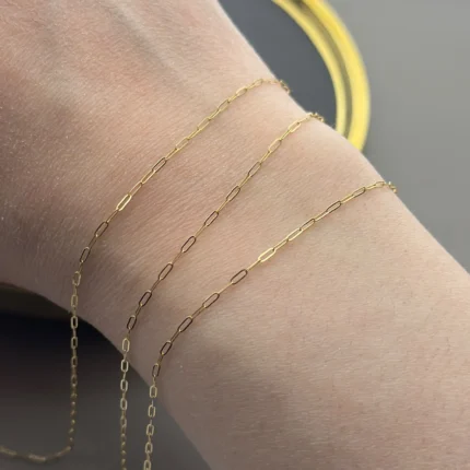 دستبند طلای هرمس قطر 1.5