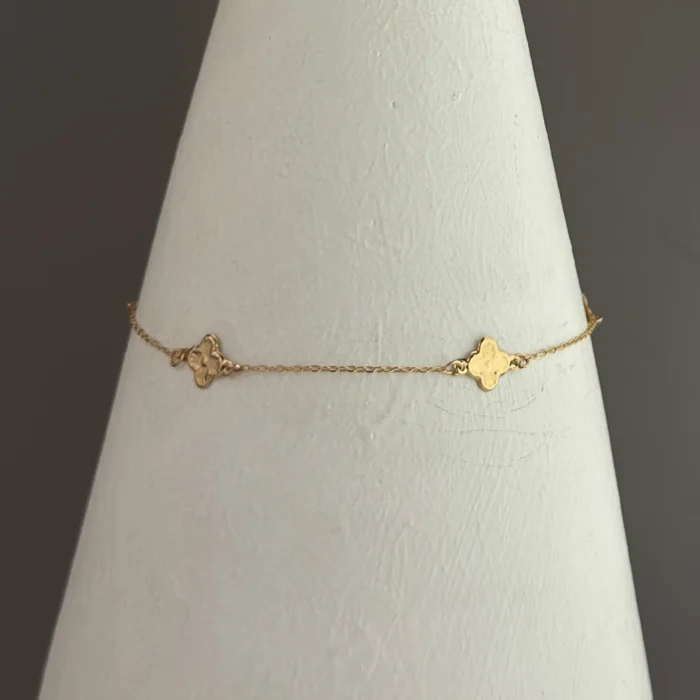 دستبند طلای ونکلیف لوکس