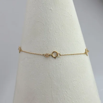 دستبند طلای ونکلیف لوکس