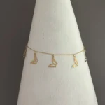 دستبند طلای پروانه لیزری