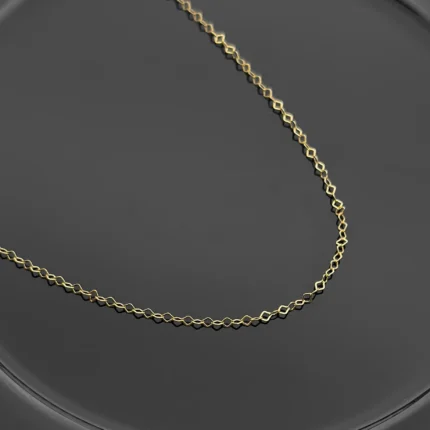 زنجیر طلای لوزی قطر 2