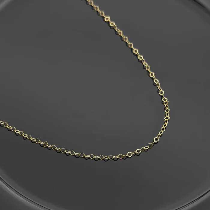 زنجیر طلای لوزی قطر 2