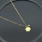 گردنبند طلای گوی و گل