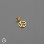 آویز طلا طرح جوانه
