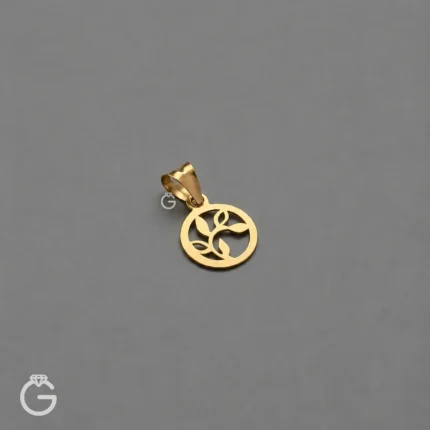 آویز طلا طرح جوانه