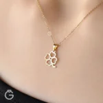 آویز طلا طرح شبدر چهاربرگ