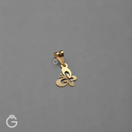آویز طلا طرح پروانه